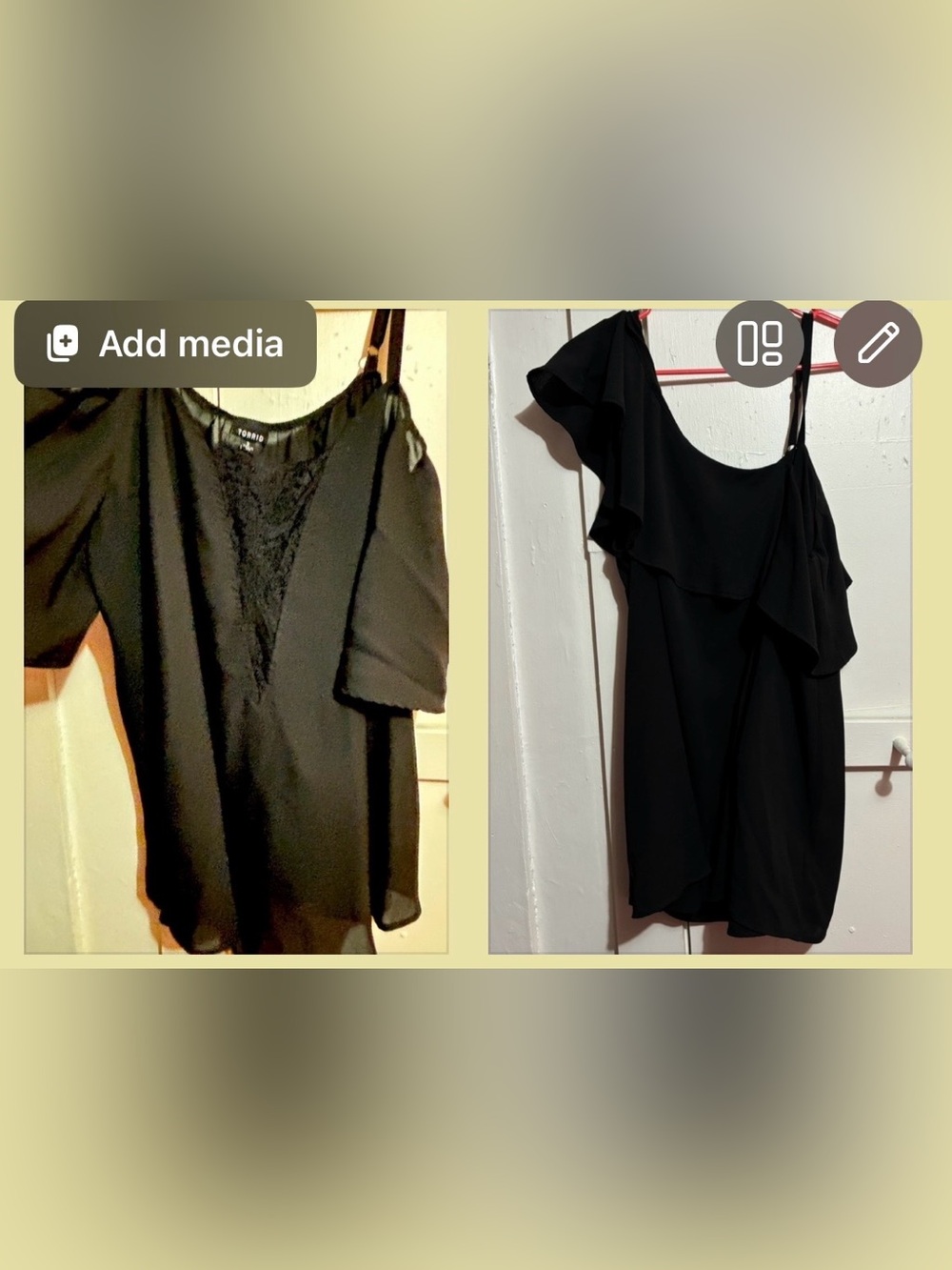 Set/2 evening out tops 18/20